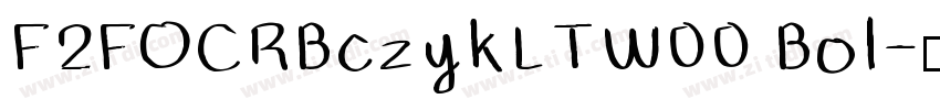 F2FOCRBczykLTW00 Bol字体转换